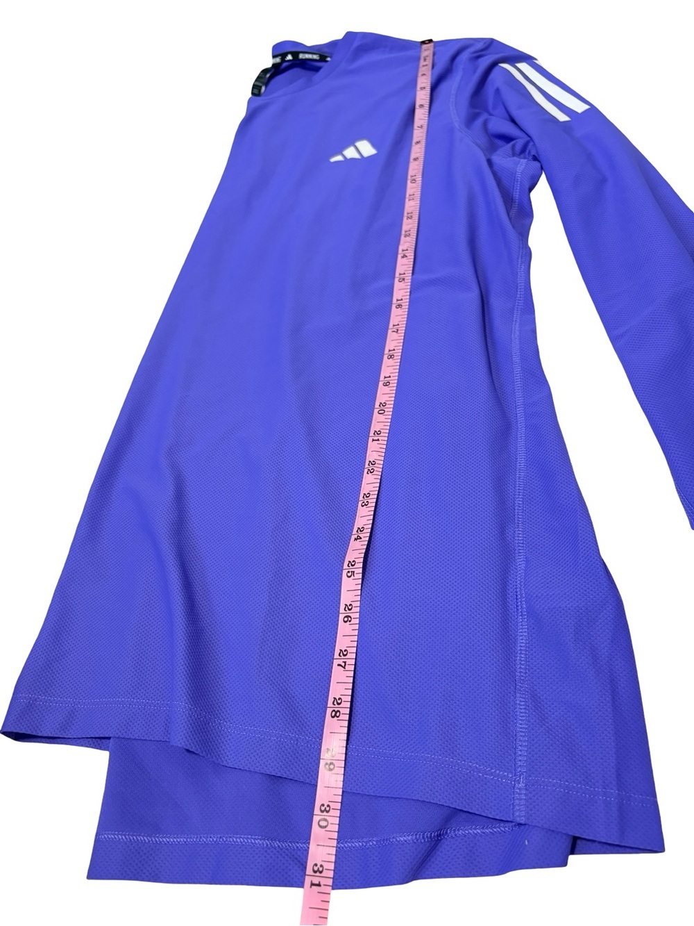 Adidas Running Long Sleeve Performance Top XL Blue Athletic Shirt - Picture 9 of 10